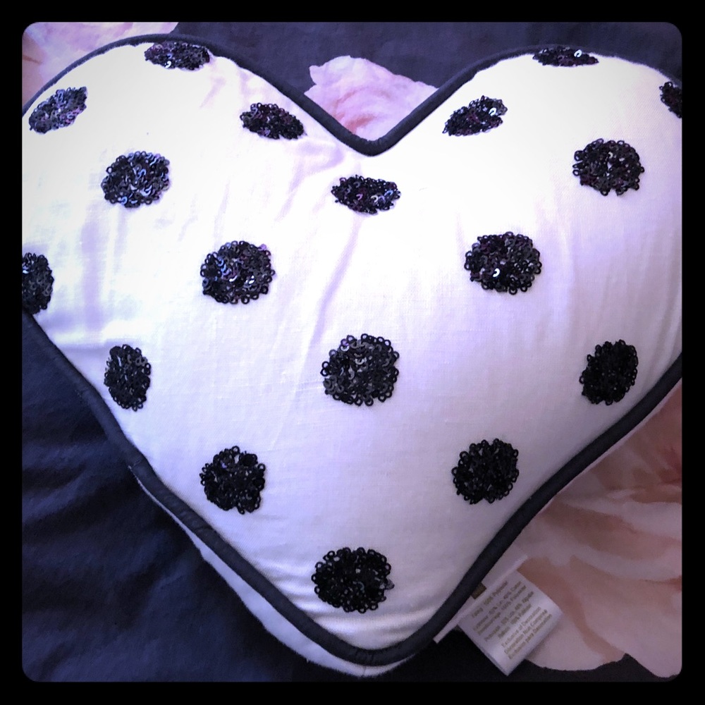 Emily and Meritt heart pillow